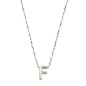 Kendra Scott Silver 'F' Initial Necklace